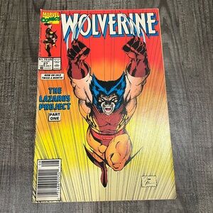 Wolverine 27 Marvel Comics Iconic Jim Lee Cover Copper Age 1990 - 8.5 Very Fine